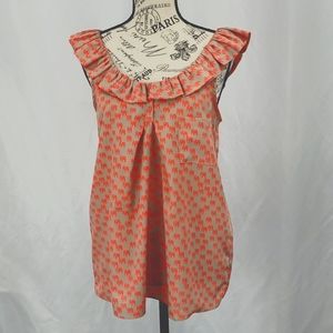 {Collective Concepts} Elephants Sleeveless Tank Scoop Neck